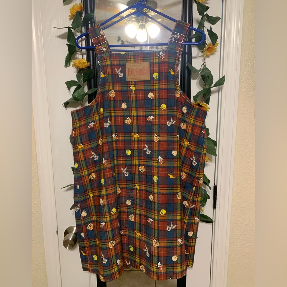 Looney Tunes plaid dress